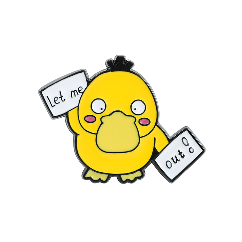 Enamel Pin Set - 1 Pc ​Anime Duckling Brooch Cartoon
